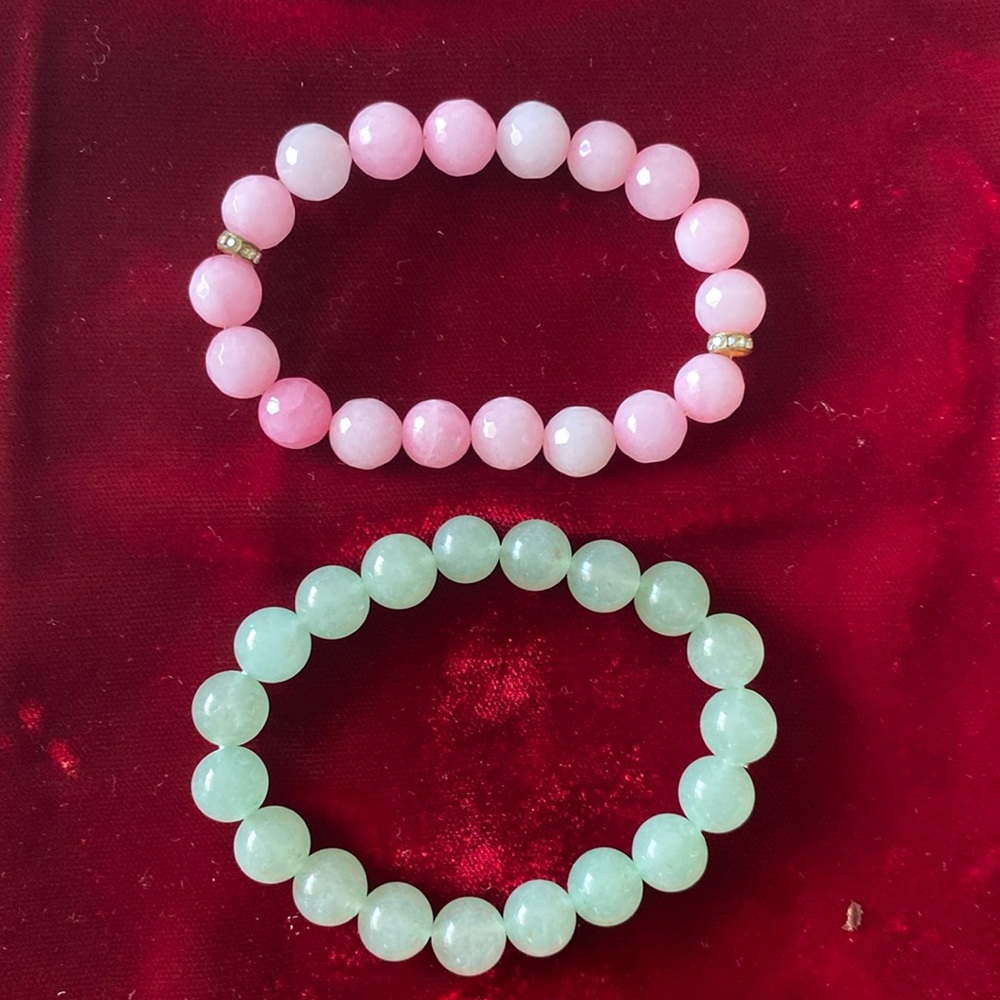 Set of 2 Stone Bracelets